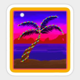 Christmas Palm Tree Sticker